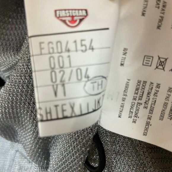 First Gear Armor Moto Jacket Women’s Gray Black Long Sleeve Mesh Full Zip M - 3X - Picture 9 of 16